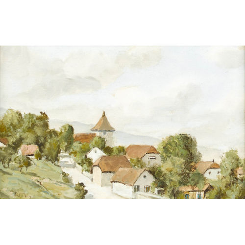 RUDOLF M�LLER : Ansicht von Genolier (DOBIASCHOFSKY AUKTIONEN AG)