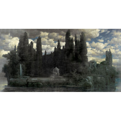 TRAUGOTT HERMANN R�DIS�HLI : Insel mit Tempeln und Zypressen (DOBIASCHOFSKY AUKTIONEN AG)