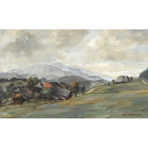 HANS GARTMEIER : 'Wetterstimmung im Emmental' (DOBIASCHOFSKY AUKTIONEN AG)