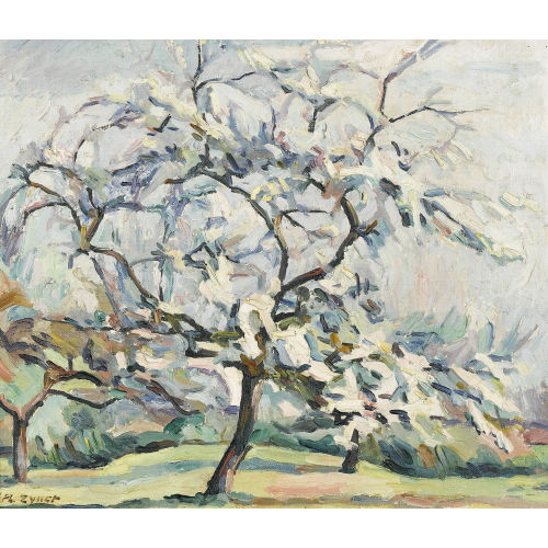 PHILIPPE ZYSSET : Bl�hende Obstb�ume (DOBIASCHOFSKY AUKTIONEN AG)