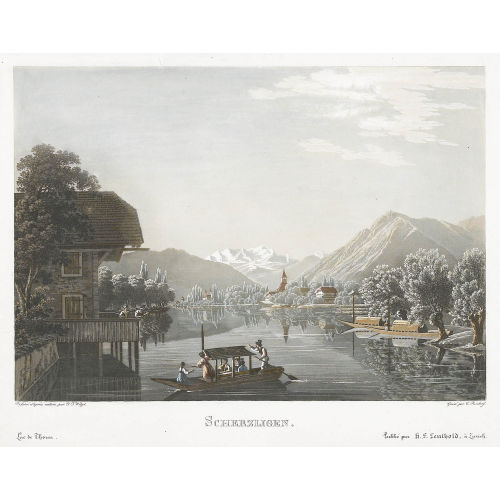JOHANN JAKOB WETZEL : 'Scherzligen.' (DOBIASCHOFSKY AUKTIONEN AG)