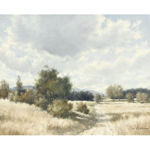 WALTER) FELBRA (EIGTL. FELLER-BRAND : Sommerliche Landschaftspartie mit Feldweg (DOBIASCHOFSKY AUKTIONEN AG)