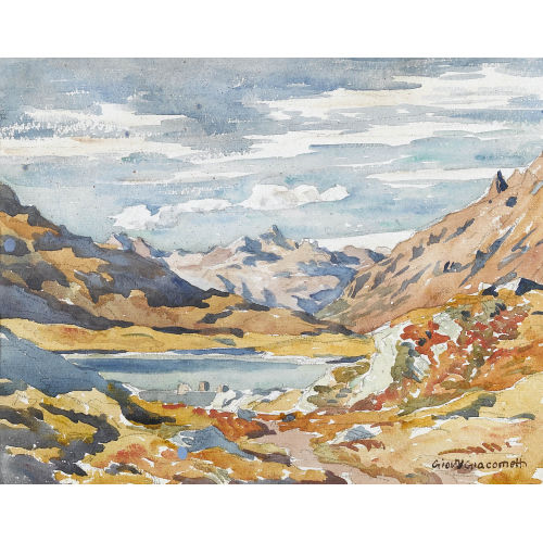 GIOVANNI GIACOMETTI : Bergsee im Engadin (DOBIASCHOFSKY AUKTIONEN AG)