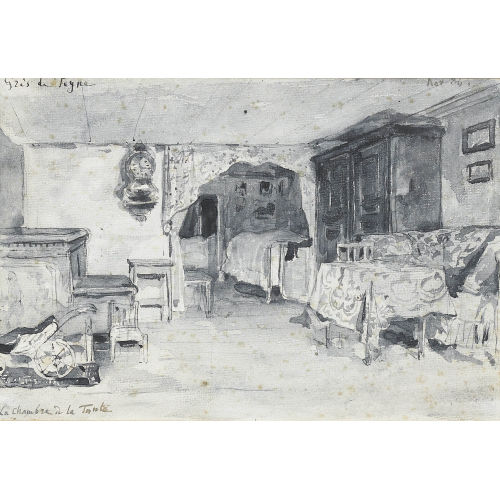 ALBERT ANKER : 'La chambre de la tante' (DOBIASCHOFSKY AUKTIONEN AG)