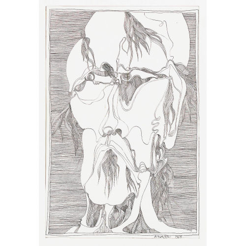 FRANZ ANATOL WYSS : Surreales Gesicht (DOBIASCHOFSKY AUKTIONEN AG)