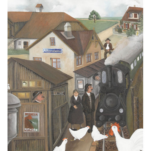 CUNO R�THLISBERGER : 'Bahnhof Altenstein' (DOBIASCHOFSKY AUKTIONEN AG)