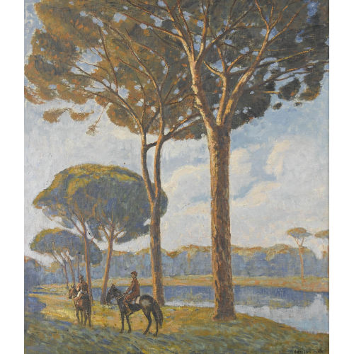 HERMANN HODLER : 'Reiter in Rom' (DOBIASCHOFSKY AUKTIONEN AG)