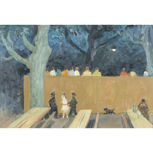 ERNST MORGENTHALER : 'Hinter der Tanzb�hne' (DOBIASCHOFSKY AUKTIONEN AG)