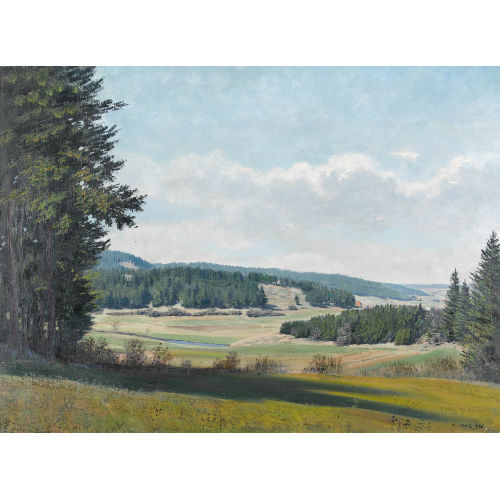 KARL MERZ : Landschaftspartie im Schwarzwald (DOBIASCHOFSKY AUKTIONEN AG)