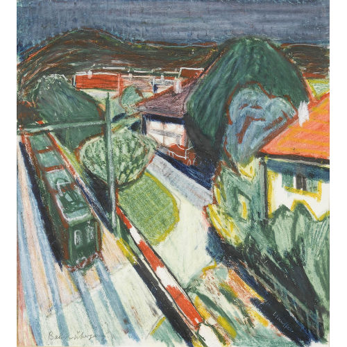 FRED STAUFFER : 'Bahn�bergang' (DOBIASCHOFSKY AUKTIONEN AG)