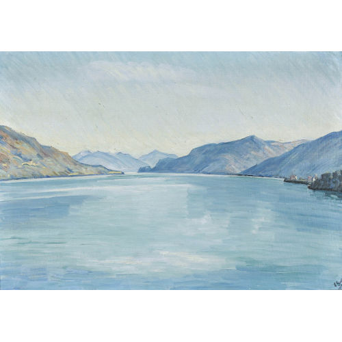 ERNST SAMUEL GEIGER : Partie am Lago Maggiore (DOBIASCHOFSKY AUKTIONEN AG)