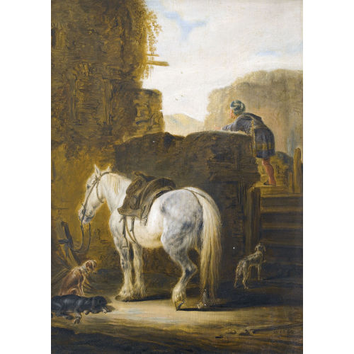 PHILIPS WOUWERMAN : B�uerliche Genreszene (DOBIASCHOFSKY AUKTIONEN AG)