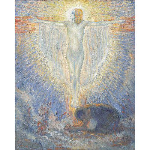 FRAN�OIS GOS : Strahlende Christus-Gestalt am Kreuz (DOBIASCHOFSKY AUKTIONEN AG)