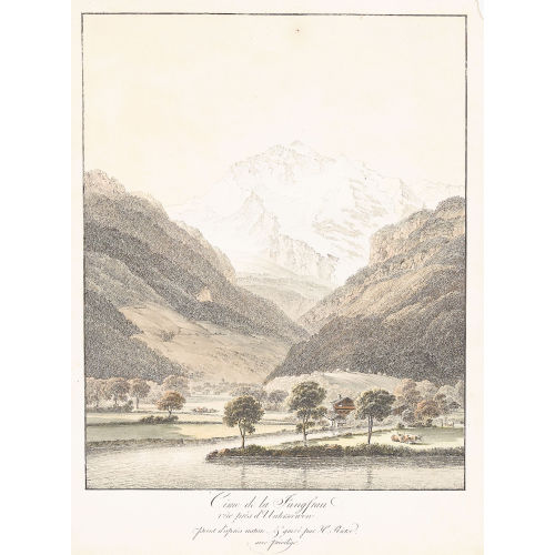 HEINRICH RIETER : 'Cime de la Jungfrau./v�e pr�s d′Unterseewen' (DOBIASCHOFSKY AUKTIONEN AG)