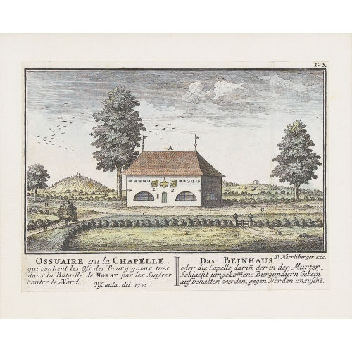 DAVID HERRLIBERGER : 'Ossuaire au la Chapelle,/Das Beinhaus,...' (DOBIASCHOFSKY AUKTIONEN AG)