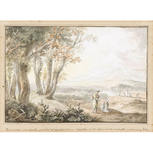 JOSEPH M�SSMER : Landschaft mit Figuren (DOBIASCHOFSKY AUKTIONEN AG)