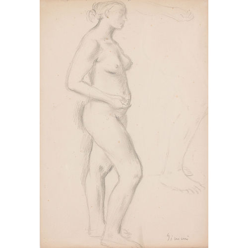 WILHELM GIMMI : Femme debout (DOBIASCHOFSKY AUKTIONEN AG)