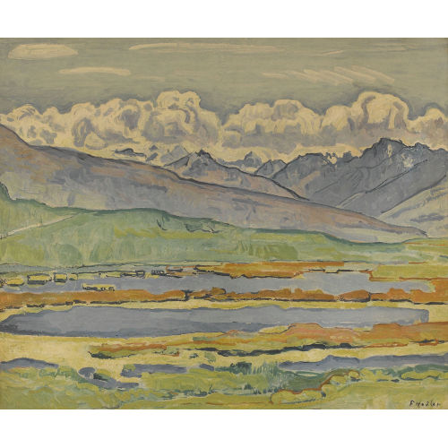 FERDINAND HODLER : Teich bei Montana (DOBIASCHOFSKY AUKTIONEN AG)