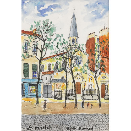 ELISEE MACLET : 'Eglise St-Marcel' (DOBIASCHOFSKY AUKTIONEN AG)