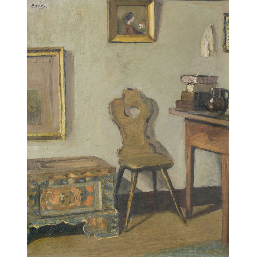 ERNST GEORG R�EGG : Interieur mit Bauernm�bel (DOBIASCHOFSKY AUKTIONEN AG)