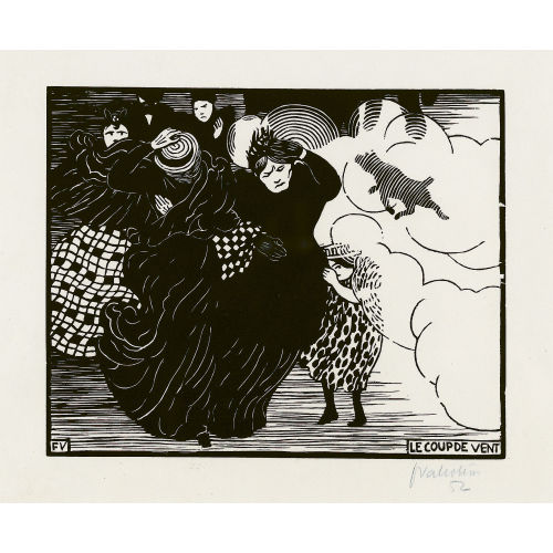 FELIX VALLOTTON : 'Le coup de vent' (DOBIASCHOFSKY AUKTIONEN AG)