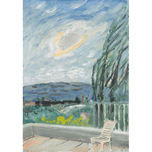 ERNST MORGENTHALER : Landschaft mit Terrasse (DOBIASCHOFSKY AUKTIONEN AG)