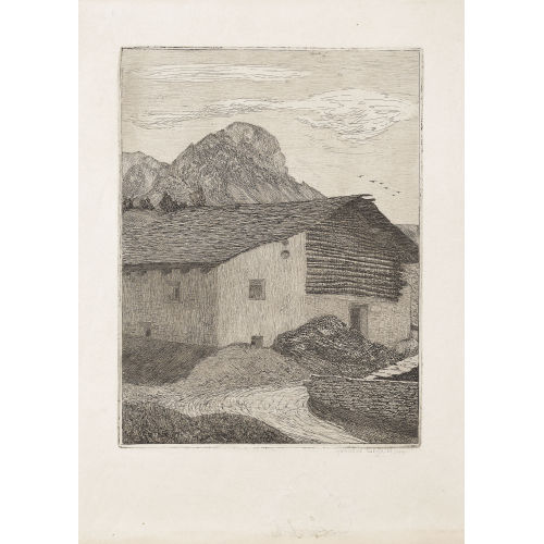 GOTTARDO SEGANTINI : Engadiner Haus (DOBIASCHOFSKY AUKTIONEN AG)