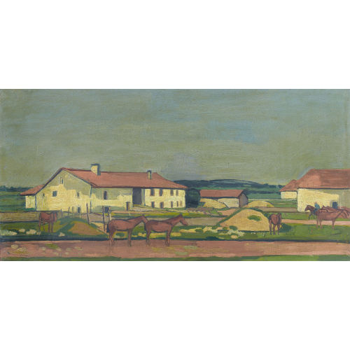 ALBERT SCHNYDER : 'Das Haus des Pferdez�chters' (DOBIASCHOFSKY AUKTIONEN AG)