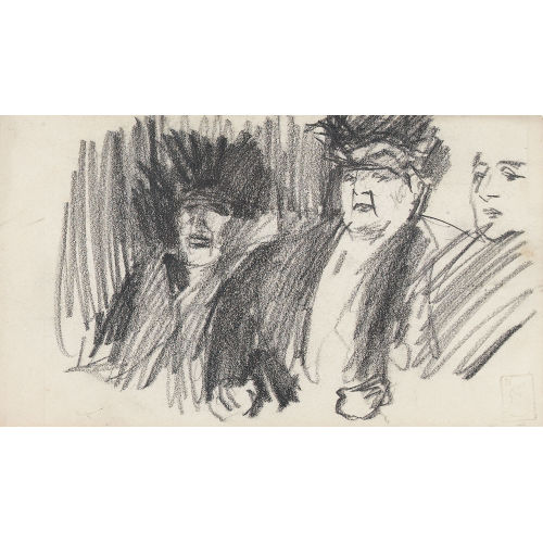 THEOPHILE-ALEXANDRE STEINLEN : Staunende Figurengruppe (DOBIASCHOFSKY AUKTIONEN AG)
