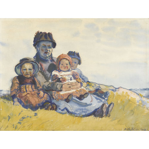 ALBERT NYFELER : 'L�tschentaler-Familie' (DOBIASCHOFSKY AUKTIONEN AG)