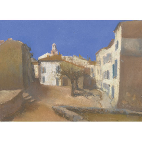 WERNER NEUHAUS : 'Platz in Saint-Tropez' (DOBIASCHOFSKY AUKTIONEN AG)