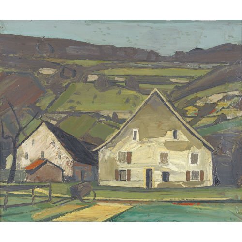 ALBERT SCHNYDER : 'Ocourt am Doubs' (DOBIASCHOFSKY AUKTIONEN AG)