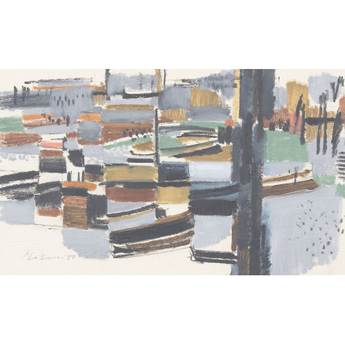 HERMANN PLATTNER : Am Hafen (DOBIASCHOFSKY AUKTIONEN AG)