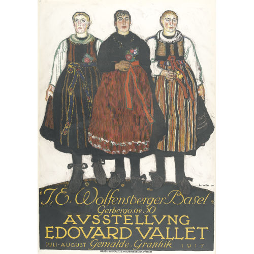 EDOUARD VALLET : 'J.E. Wolfensberger Edouard Vallet 1917' (DOBIASCHOFSKY AUKTIONEN AG)