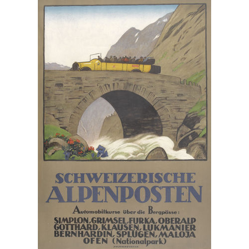 EMIL CARDINAUX : 'Schweizerische Alpenposten' (DOBIASCHOFSKY AUKTIONEN AG)