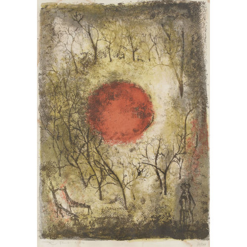 WOU-KI ZAO : Le soleil rouge (DOBIASCHOFSKY AUKTIONEN AG)