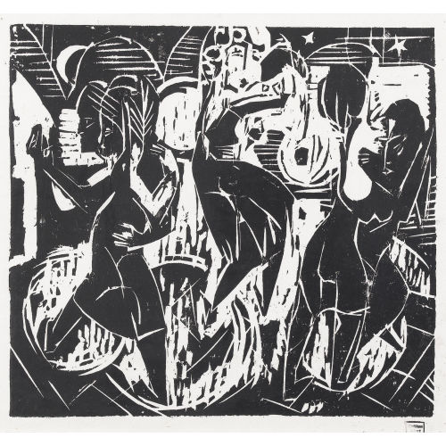 ALBERT M�LLER : Tanz II - Tanzpaare unter Sternenhimmel (DOBIASCHOFSKY AUKTIONEN AG)