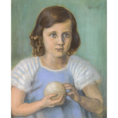 ERNST KREIDOLF : M�dchen mit Ball (DOBIASCHOFSKY AUKTIONEN AG)