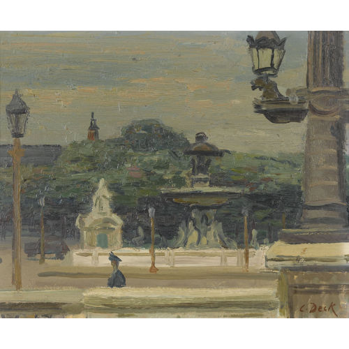 LEO DECK : 'Place de la Concorde' (DOBIASCHOFSKY AUKTIONEN AG)