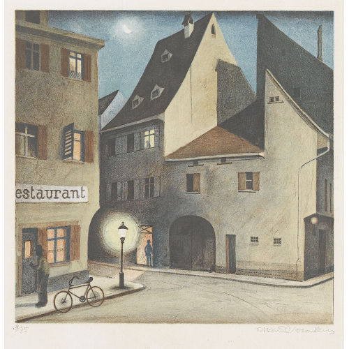 NIKLAUS STOECKLIN : Basler Innenstadt (DOBIASCHOFSKY AUKTIONEN AG)