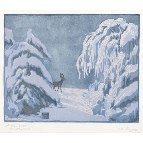 MARTHA CUNZ : 'Winternacht' (DOBIASCHOFSKY AUKTIONEN AG)