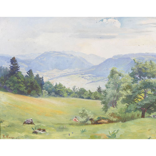 ROBERT KIENER : 'Le vallon' (DOBIASCHOFSKY AUKTIONEN AG)