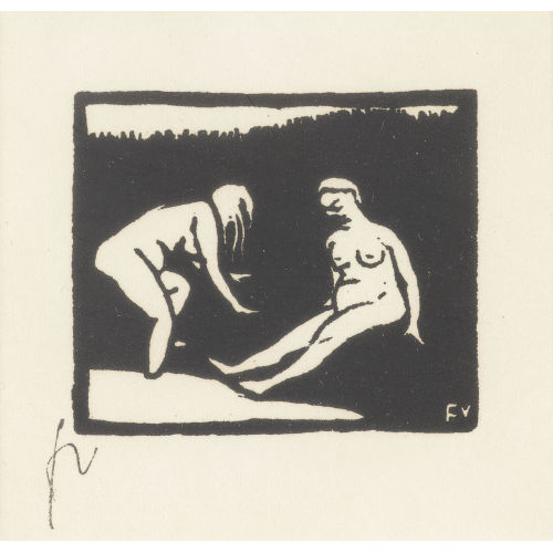 FELIX VALLOTTON : La sortie du bain (DOBIASCHOFSKY AUKTIONEN AG)