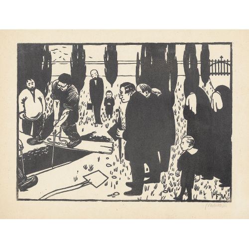 FELIX VALLOTTON : L′Enterrement (DOBIASCHOFSKY AUKTIONEN AG)