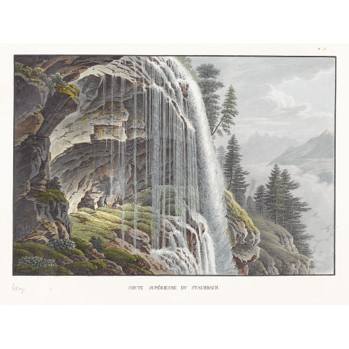 GABRIEL (GEN. LORY FILS) LORY : 'Chute sup�rieur du Staubbach' (DOBIASCHOFSKY AUKTIONEN AG)
