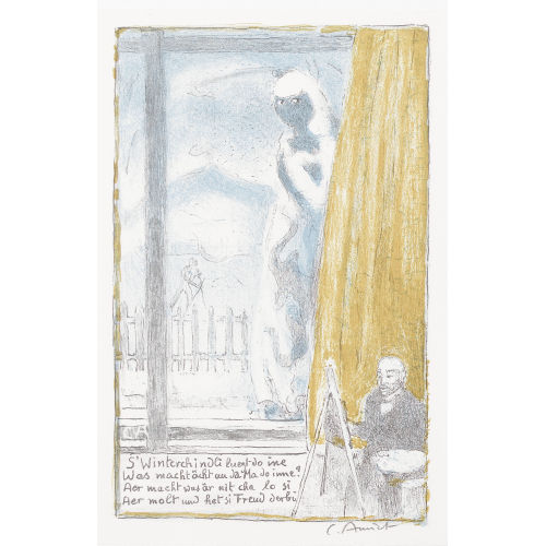CUNO AMIET : Selbstbildnis vor der Staffelei (DOBIASCHOFSKY AUKTIONEN AG)