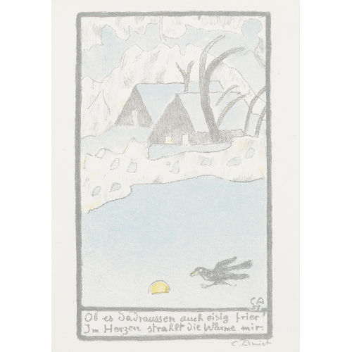 CUNO AMIET : Winterlandschaft mit Kr�hen (DOBIASCHOFSKY AUKTIONEN AG)