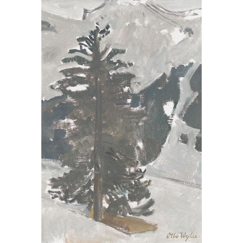 OTTO WYLER : Tanne in winterlicher Gebirgslandschaft (DOBIASCHOFSKY AUKTIONEN AG)