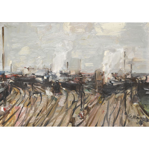 WALTER EMIL M�LLER : 'Bahnhof' (DOBIASCHOFSKY AUKTIONEN AG)