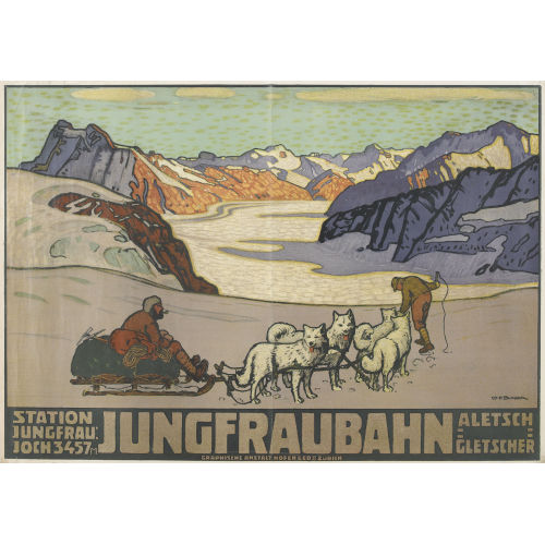 WILLY (WILHELM) FRIEDRICH BURGER : 'Jungfraubahn' (DOBIASCHOFSKY AUKTIONEN AG)